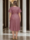 Plus Size A-Line/Princess V-Neck Short Sleeves Knee-Length Wedding Guest Dresses with Sequins & Ruffles
