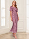Trumpet/Mermaid Scoop Short Sleeves Ankle-Length Mother of the Bride Dresses with Sequin