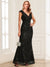 Trumpet/Mermaid V-Neck Sleeveless Ankle-Length Mother of the Bride Dresses with Beadings & Sequins Embroidery