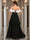 A-Line/Princess Off-the-Shoulder Floor-Length Chiffon Evening Dresses With Cascading Ruffles