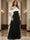 A-Line/Princess Off-the-Shoulder Floor-Length Chiffon Evening Dresses With Cascading Ruffles