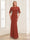 Trumpet/Mermaid Scoop Short Sleeves Floor-Length Mother of the Bride Dresses