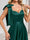 A-Line/Princess V-Neck Sleeveless Floor-Length Satin Bridesmaid Dresses With Split Side & Bowknot
