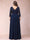 A-Line/Princess V-Neck 3/4 sleeves Long Plus Size Mother of the Bride Dresses With Sequins