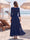 A-Line/Princess 3/4 Sleeves V-Neck Ankle-Length Mother Of The Bride Dresses With Sequins & Sash