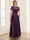 Satin A-Line/Princess Illusion Scoop Short Sleeves Ankle-Length Mother of the Bride Dresses with 3D Floral Sequins