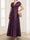 Satin A-Line/Princess Illusion Scoop Short Sleeves Ankle-Length Mother of the Bride Dresses with 3D Floral Sequins