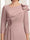 Sheath/Column Asymmetrical V-neck 3/4 Sleeves Tea-Length Mother of the Bride Dresses with Pleats & Beading