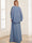Chiffon A-Line V-Neck Floor-Length Mother Of The Bride Dresses With  3D Floral & Ruffles
