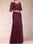Trumpet/Mermaid V-Neck Floor-Length Half Sleeves Mother Of The Bride Dresses With Appliques Lace & Sequin