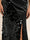 Sheath/Column Boat Neck Floor-Length Evening Dresses with Sequins & Split Side