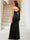 Sheath/Column Asymmetrical One Shoulder Floor-Length Evening Dresses with Split Side
