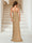 Sparkle Trumpet/Mermaid Strapless Sleeveless Sweep train Evening Dresses With Shawl