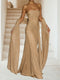 Sparkle Trumpet/Mermaid Strapless Sleeveless Sweep train Evening Dresses With Shawl