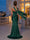 Sheath/Column Strapless Sleeveless Sweep train Evening Dresses With Shawl & Ruched