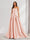 A-Line/Princess Strapless Sweep Train Ruched Prom Dresses