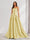 A-Line/Princess Strapless Sweep Train Ruched Prom Dresses