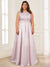 Satin A-Line/Princess Crew Neck Plus Size Mother of the Bride Dresses With Lace Appliques