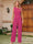 Chiffon Crew Neck 3/4 Sleeves Mother of the Bride Pantsuits with Jacket