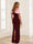 Sheath/Column Off-The-Shoulder Floor-Length Mother of the Bride Dresses With Back Slit