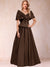 A-Line/Princess Off-The-Shoulder Sleeveless Ruched Mother of the Bride Dresses With Bow(s)