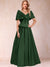 A-Line/Princess Off-The-Shoulder Sleeveless Ruched Mother of the Bride Dresses With Bow(s)