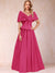 A-Line/Princess Off-The-Shoulder Sleeveless Ruched Mother of the Bride Dresses With Bow(s)