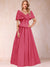 A-Line/Princess Off-The-Shoulder Sleeveless Ruched Mother of the Bride Dresses With Bow(s)