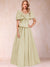 A-Line/Princess Off-The-Shoulder Sleeveless Ruched Mother of the Bride Dresses With Bow(s)