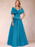 A-Line/Princess Off-The-Shoulder Sleeveless Ruched Mother of the Bride Dresses With Bow(s)