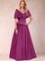 A-Line/Princess Off-The-Shoulder Sleeveless Ruched Mother of the Bride Dresses With Bow(s)
