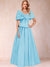 A-Line/Princess Off-The-Shoulder Sleeveless Ruched Mother of the Bride Dresses With Bow(s)