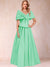 A-Line/Princess Off-The-Shoulder Sleeveless Ruched Mother of the Bride Dresses With Bow(s)