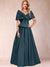 A-Line/Princess Off-The-Shoulder Sleeveless Ruched Mother of the Bride Dresses With Bow(s)