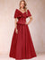 A-Line/Princess Off-The-Shoulder Sleeveless Ruched Mother of the Bride Dresses With Bow(s)