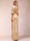 Sheath/Column V-Neck Short Sleeves Mother of the Bride Dresses