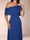A-Line/Princess Asymmetrical Neck Sweep Train Mother of the Bride Dresses