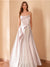 A-Line/Princess Strapless Floor-Length Prom Dresses