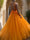 Ball Gown V-Neck Sleeveless Floor-Length Prom Dresses With Lace Appliques
