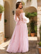 A-Line/Princess Off-The-Shoulder Floor-Length Prom Dresses With Appliques