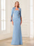 Sheath/Column Strapless Long Sleeves Mother of the Bride Dresses With Beading