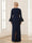 Sheath/Column Crew Neck Long Sleeves Plus Size Mother of the Bride Dresses With Split