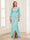 Sheath/Column V-Neck 3/4 Sleeves Mother of the Bride Dresses With Lace & 3D Floral