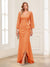 Sheath/Column V-Neck 3/4 Sleeves Mother of the Bride Dresses With Lace & 3D Floral