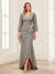 Sheath/Column V-Neck 3/4 Sleeves Mother of the Bride Dresses With Lace & 3D Floral