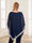 Chiffon Crew Neck Half Sleeves Long 2 Pieces Pantsuits