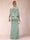 Lace Sheath/Column Crew Neck Cape Sleeves Ruched Mother of the Bride Dresses With Appliques