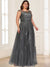 A-Line/Princess Illusion Crew Neck Sleeveless Plus Size Mother of the Bride Dresses With Beading & Sequins
