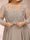 Chiffon A-Line/Princess Illusion Crew Neck Long Sleeves Plus Size Mother of the Bride Dresses With Sequins & Appliques
