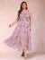 Lace A-Line/Princess Crew Neck Plus Size Mother of the Bride Dresses With Beadings & Appliques